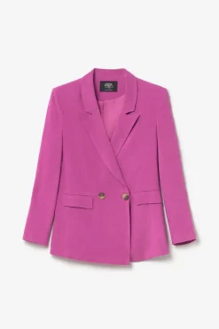 Femme Le Temps des Cerises Vestes & Blousons-Veste Blazer Bek Violine