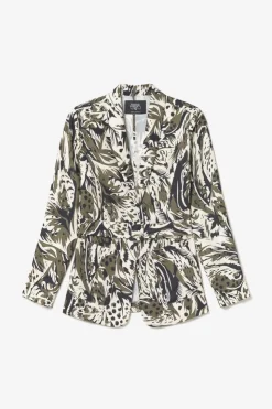 Femme Le Temps des Cerises Vestes & Blousons-Veste Blazer Salome A Motif Jungle