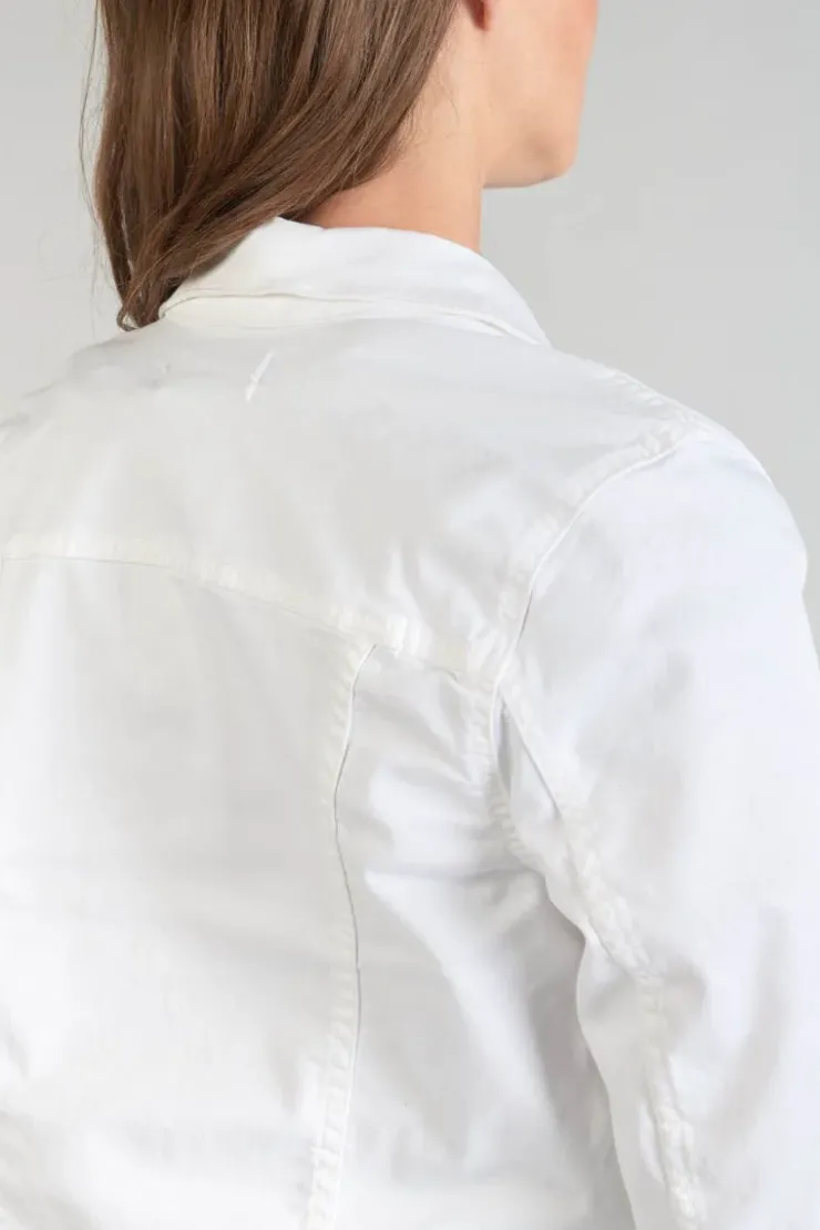 Femme Le Temps des Cerises Chemises Et Vestes-Veste En Jeans Lilly Blanche