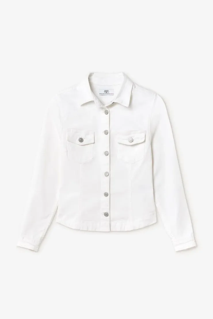 Femme Le Temps des Cerises Chemises Et Vestes-Veste En Jeans Lilly Blanche