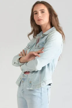 Femme Le Temps des Cerises Chemises Et Vestes-Veste En Jeans Lilly Bleu Tres Clair