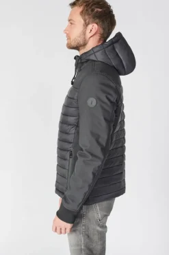 Homme Le Temps des Cerises Vestes & Manteaux-Veste Impermeable Lima Noire