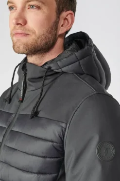 Homme Le Temps des Cerises Vestes & Manteaux-Veste Impermeable Lima Noire