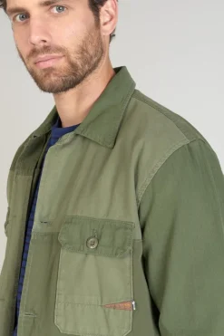 Homme Le Temps des Cerises Vestes & Manteaux-Veste Morgiou Kaki Vert