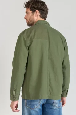 Homme Le Temps des Cerises Vestes & Manteaux-Veste Morgiou Kaki Vert