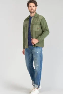 Homme Le Temps des Cerises Vestes & Manteaux-Veste Morgiou Kaki Vert