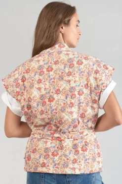 Femme Le Temps des Cerises Vestes & Blousons-Veste Sans Manches Kerman A Motif Cachemire