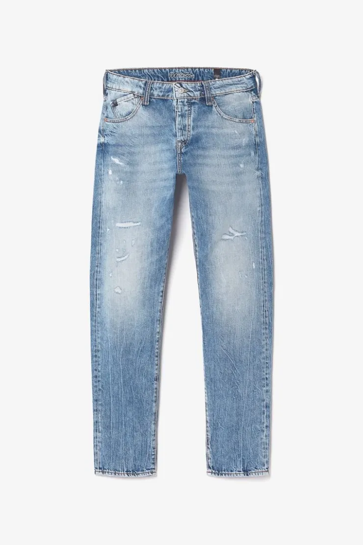 Homme Le Temps des Cerises Coupe Regular Confort-Vintage 700/20 Regular Jeans Destroy Bleu N°4
